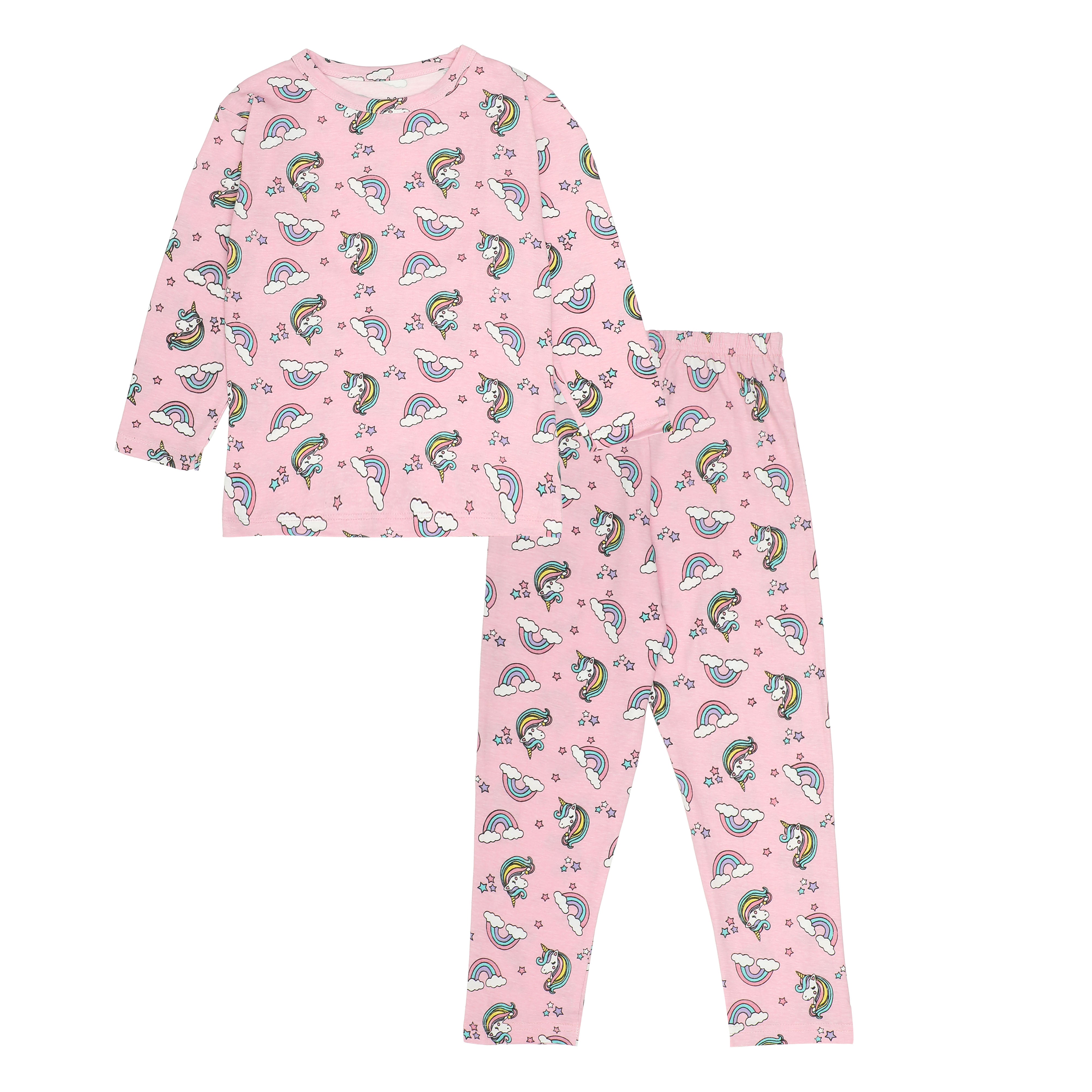 Girl's Premium Cotton Night Suit (Printed T-Shirt & Pant Set/ Girls Night Dress/Nightwear) Pack of 1